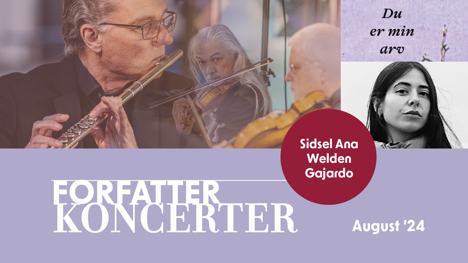 Forfatterkoncert med Sidsel Ana Welden Gajardo & Ensemble Storstrøm